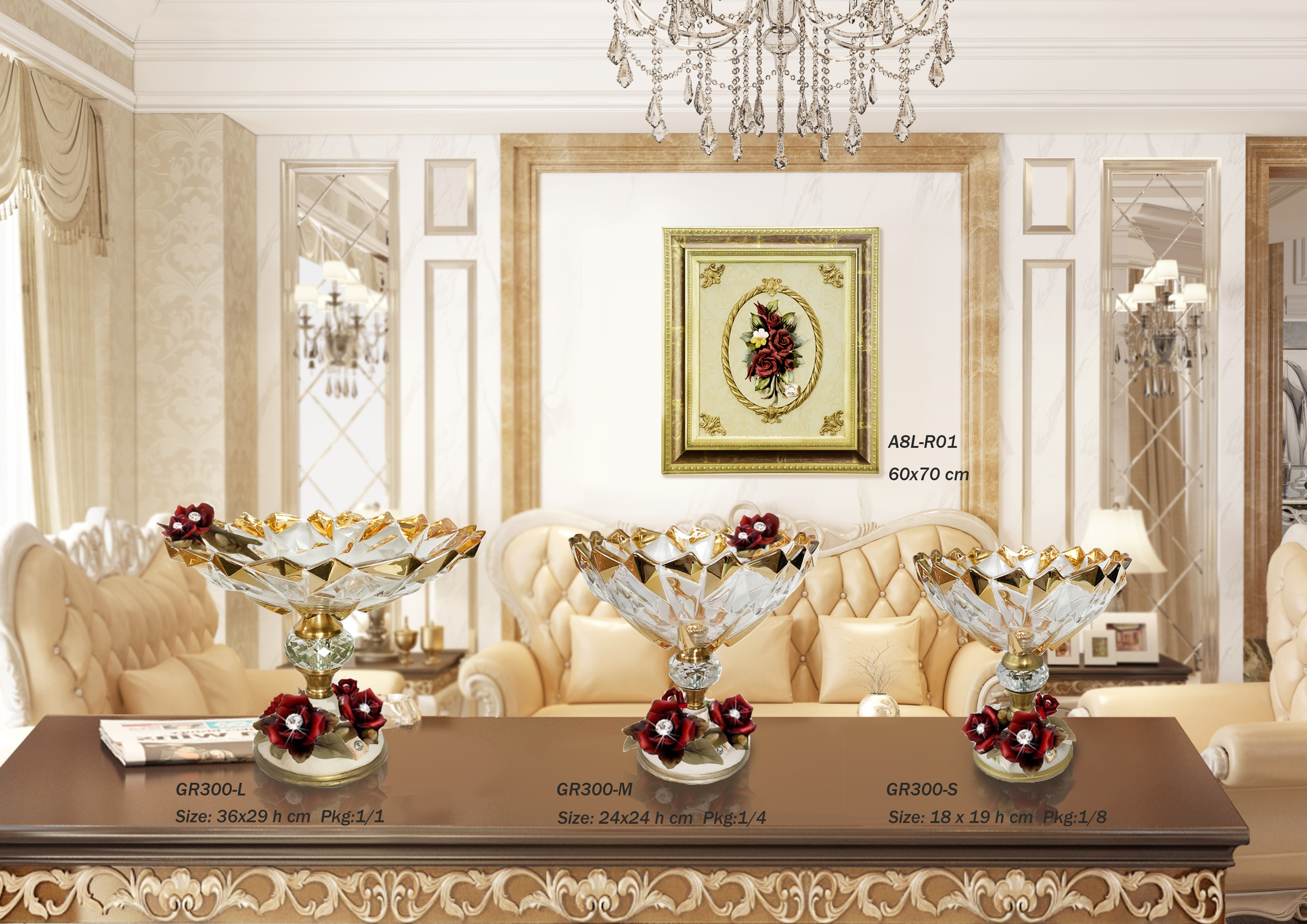 Dinner table glassware