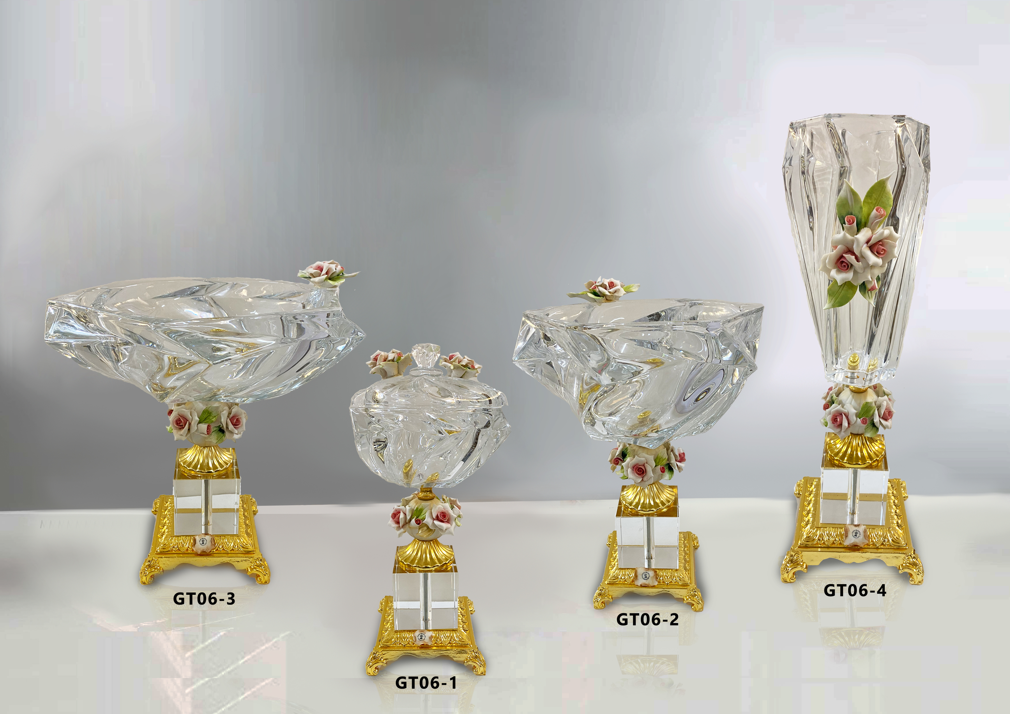 Dinner table glassware