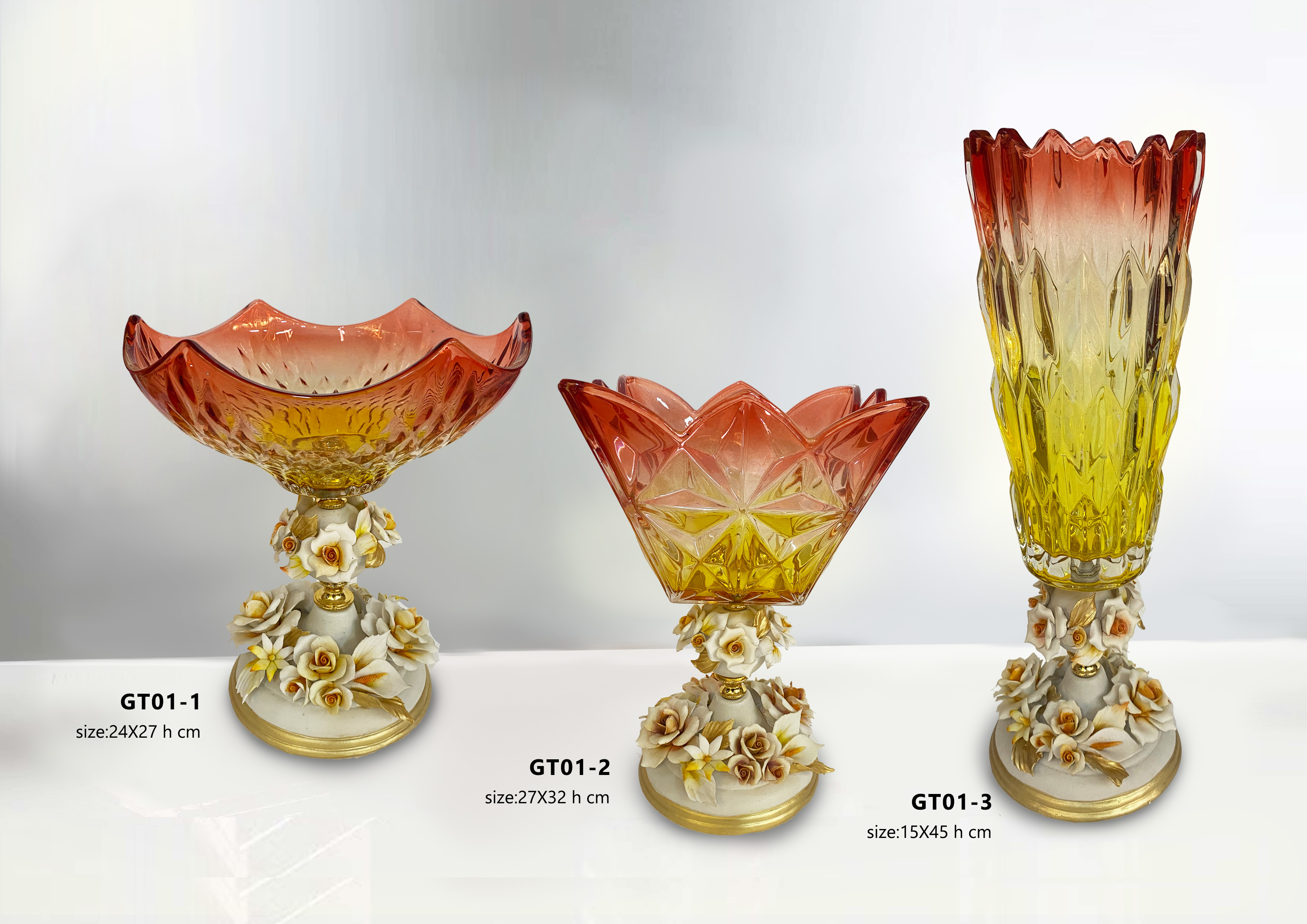 Dinner table glassware