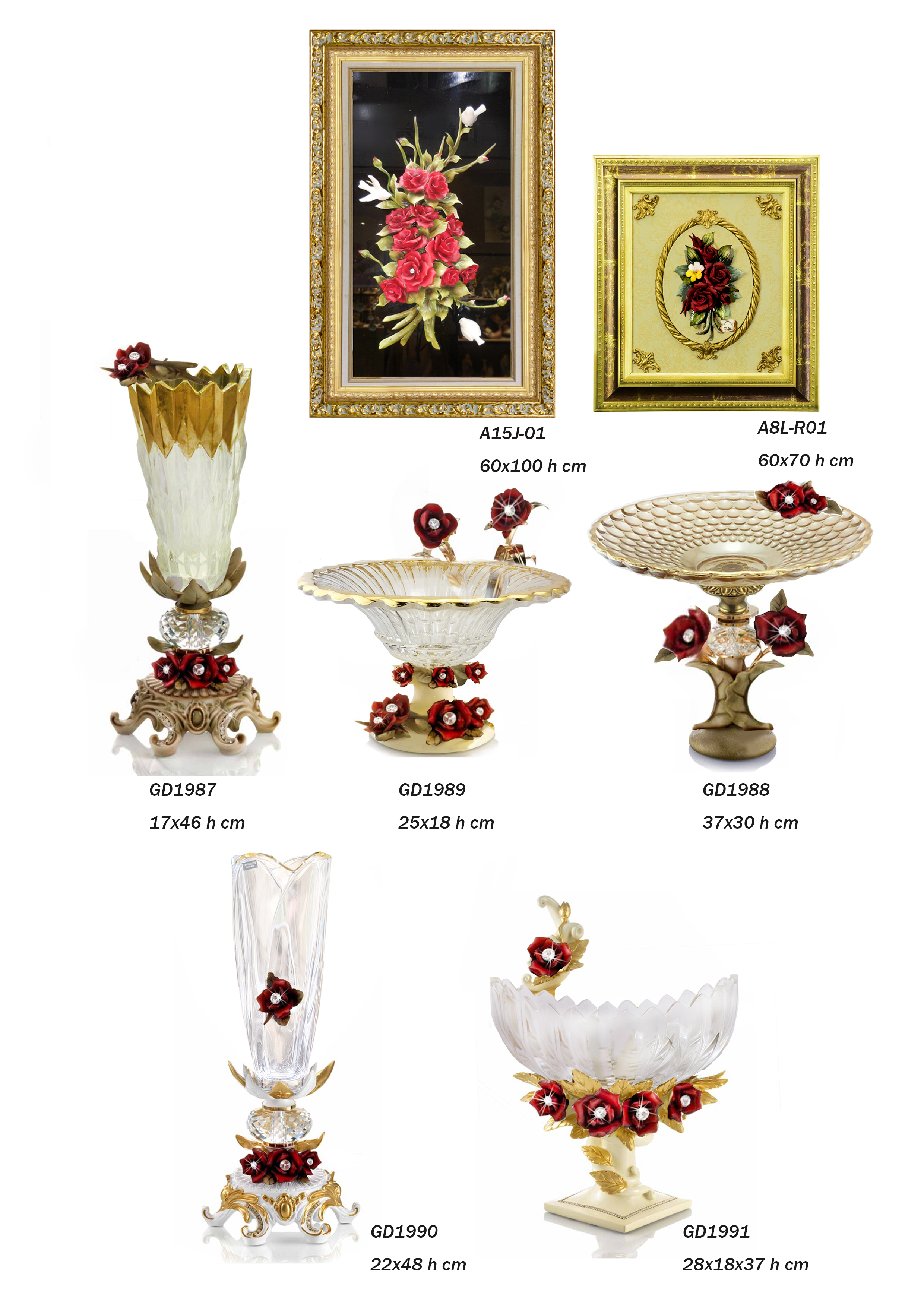 Dinner table glassware