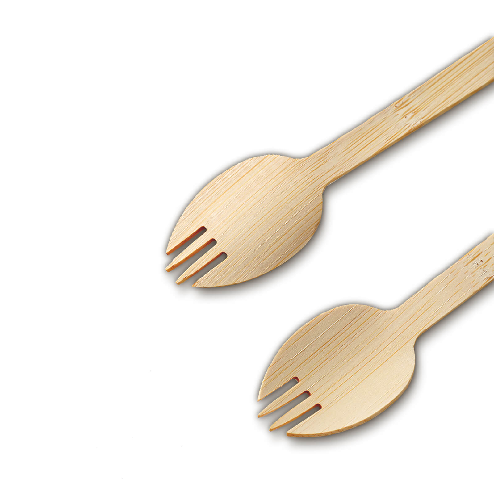 Pointed handle Bamboo spork