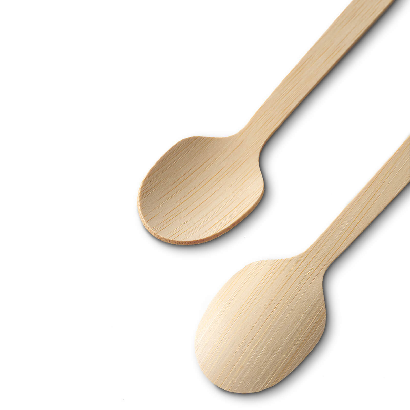 Round head bamboo spoon