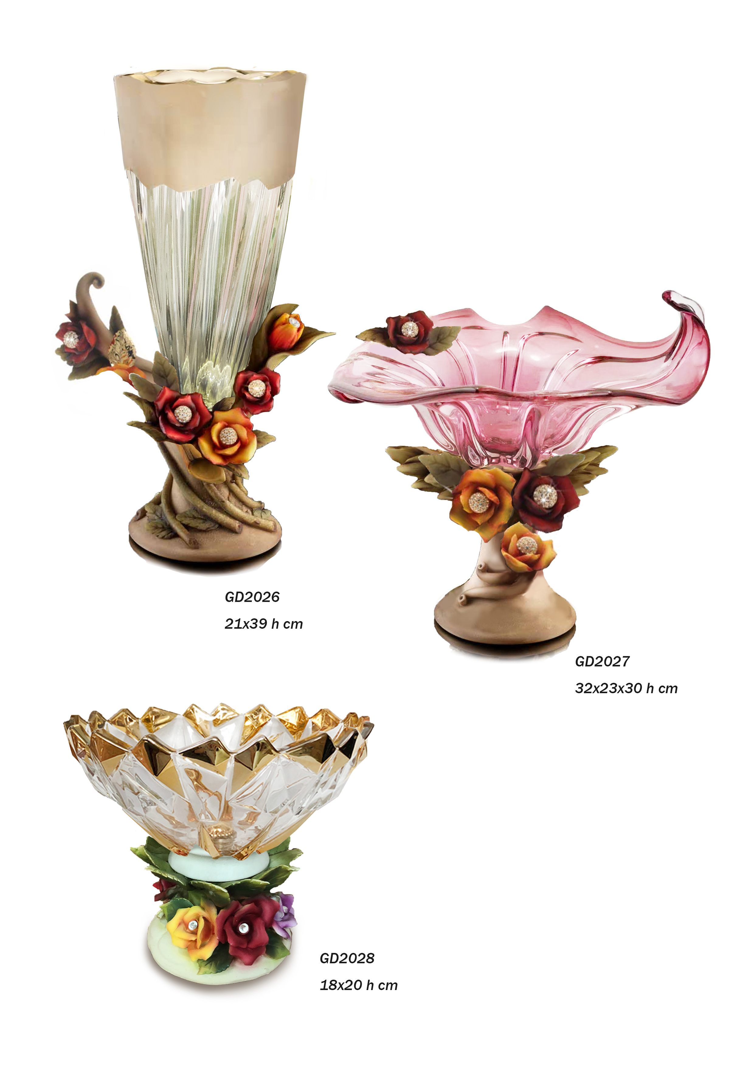 Dinner table glassware
