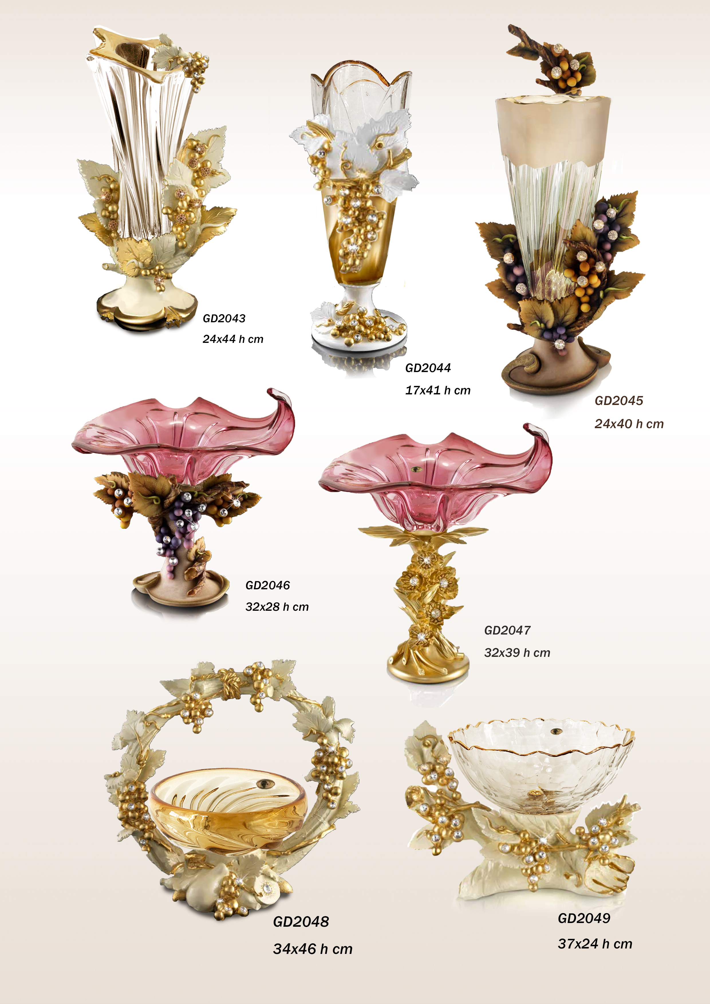 Dinner table glassware