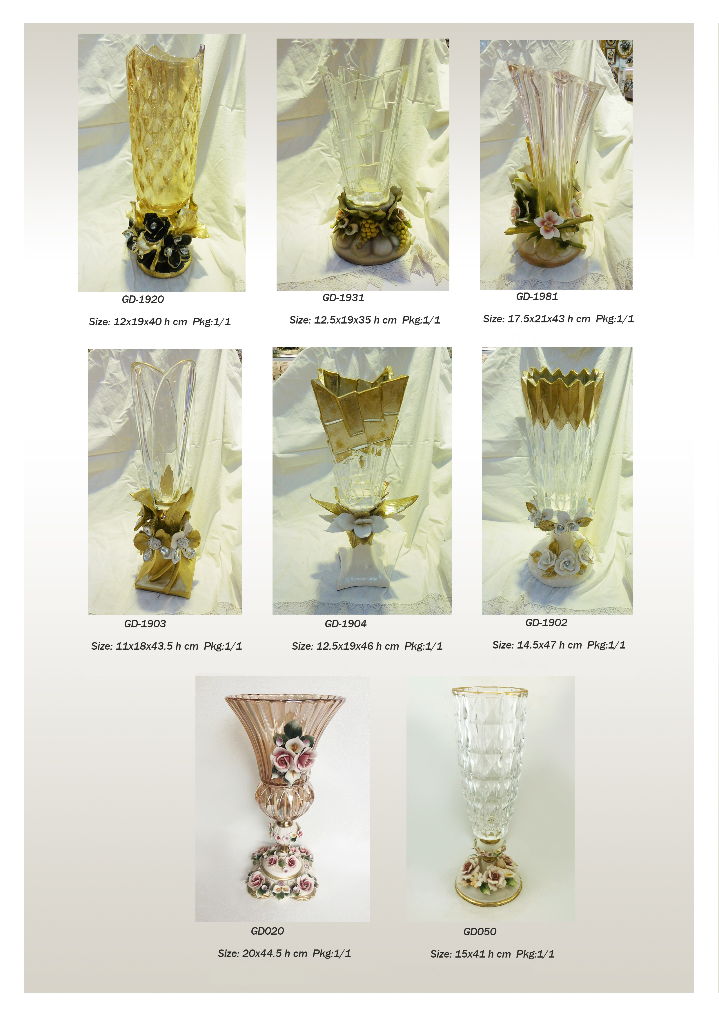 Dinner table glassware