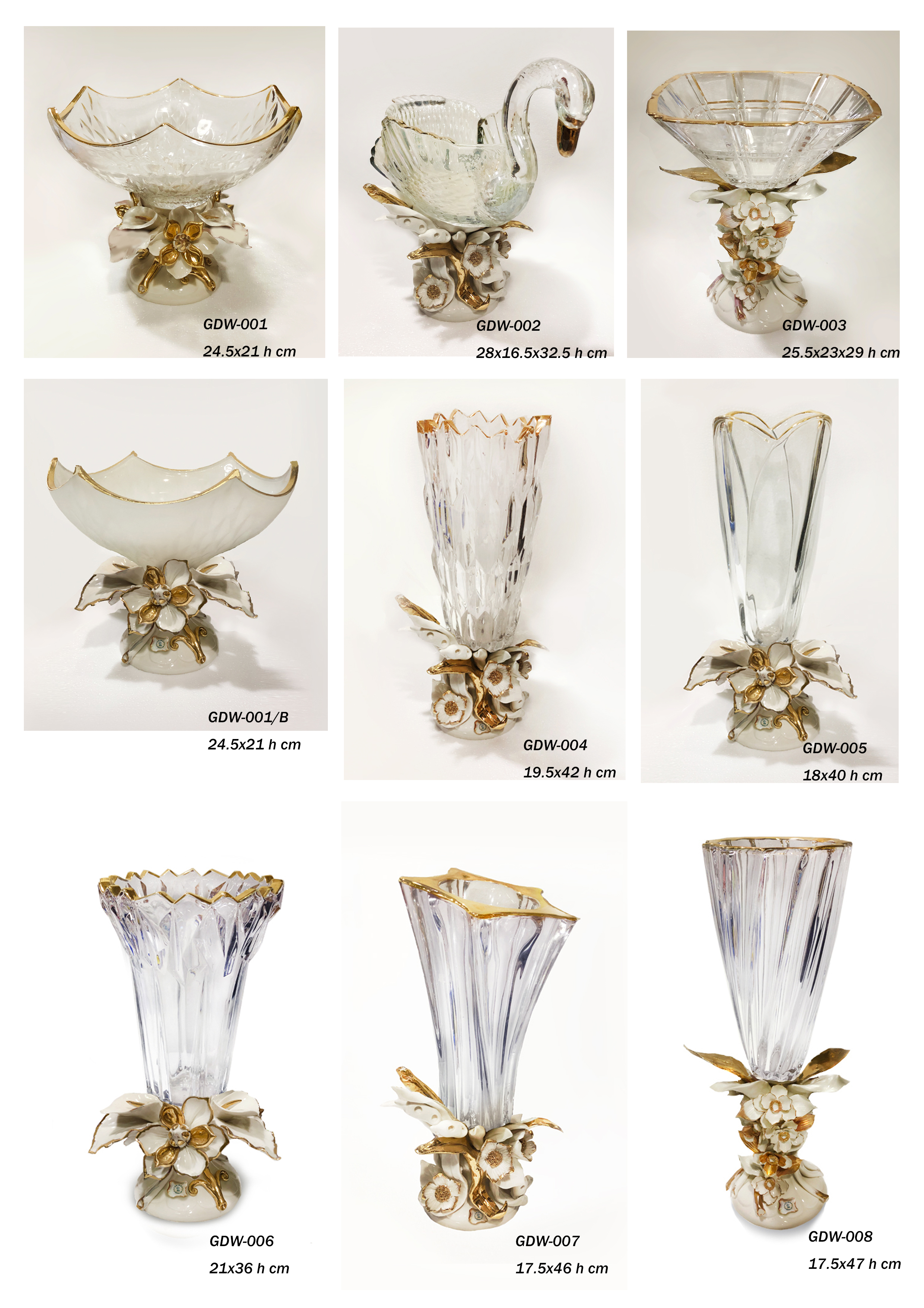 Dinner table glassware