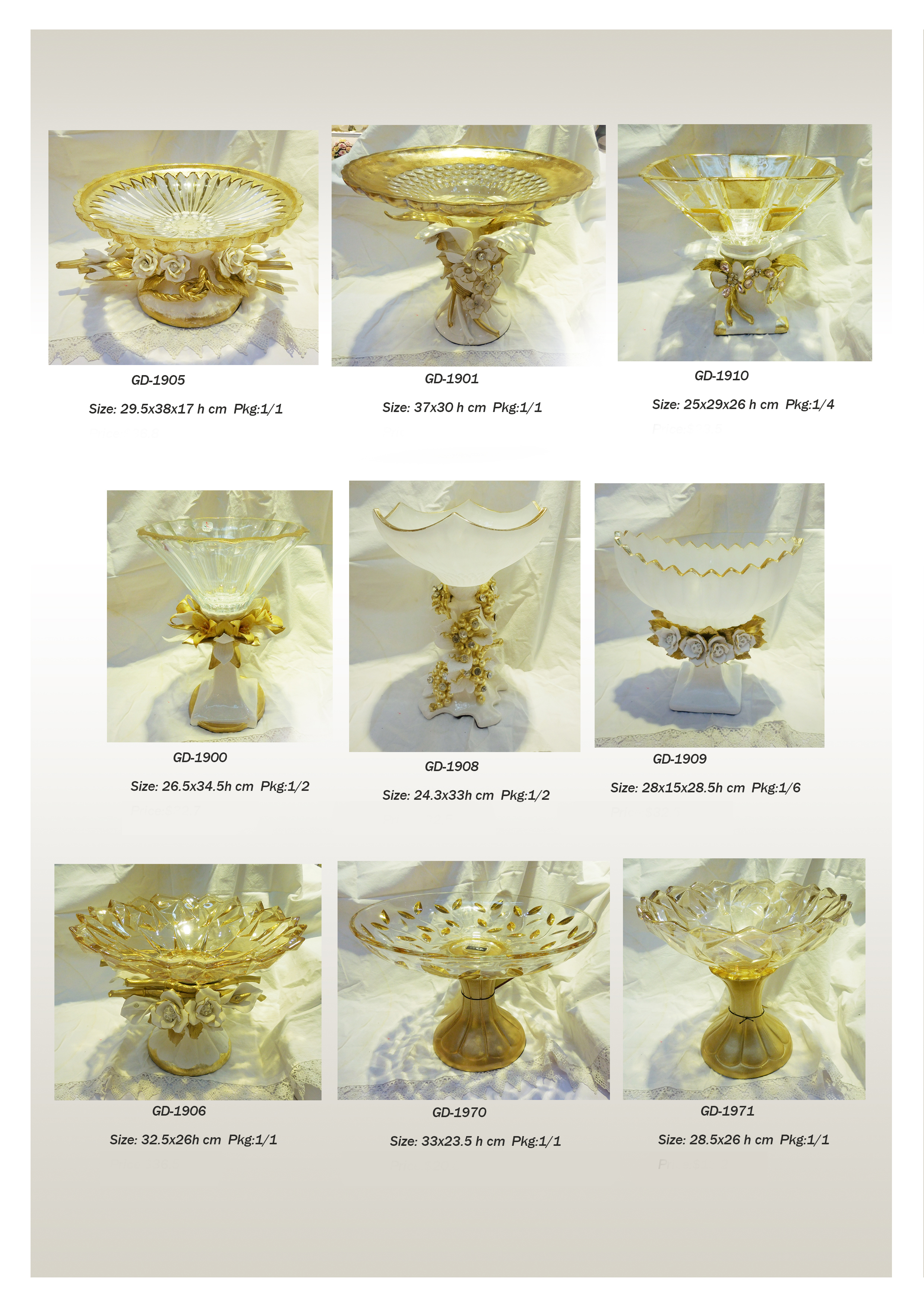 Dinner table glassware