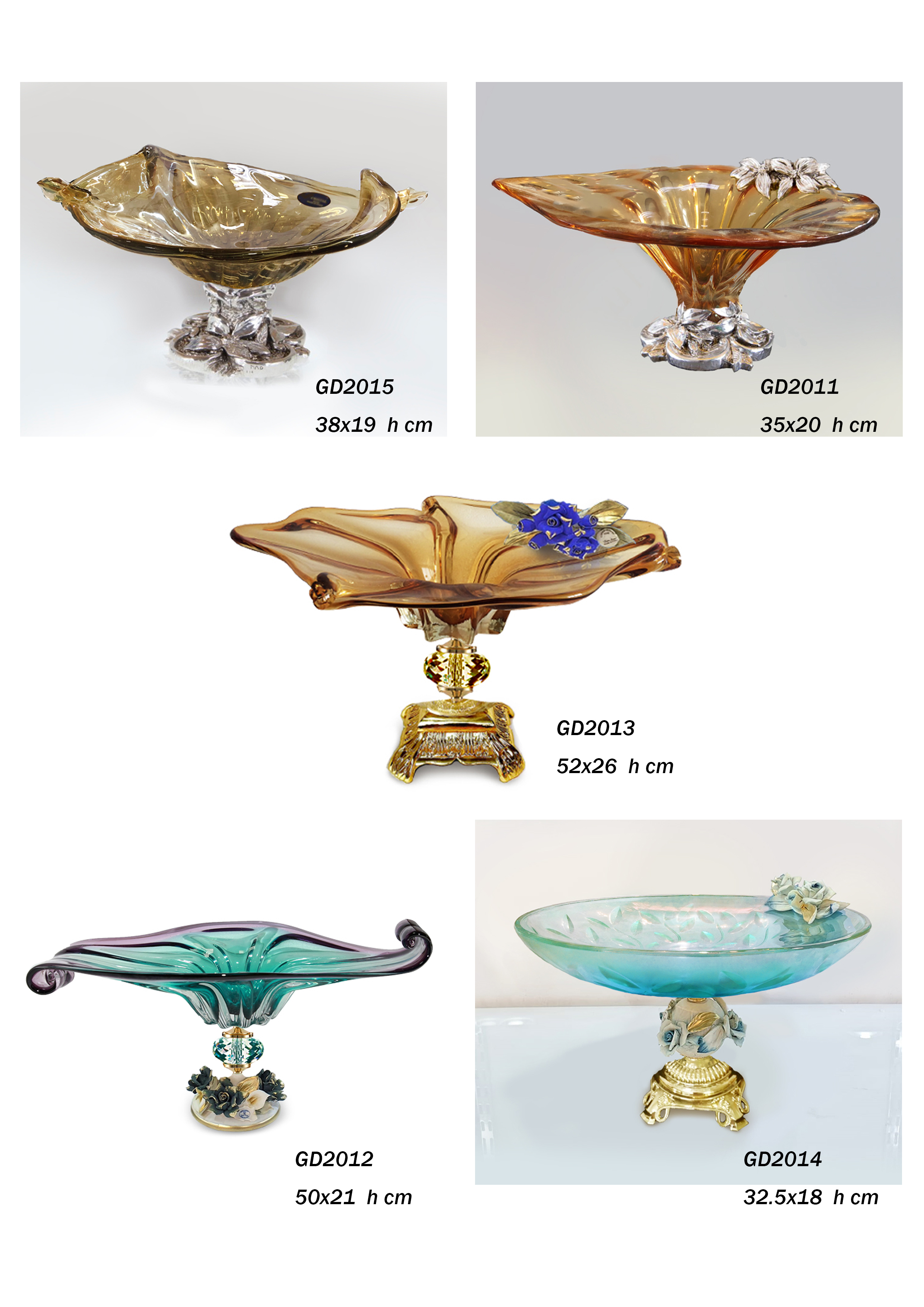 Dinner table glassware