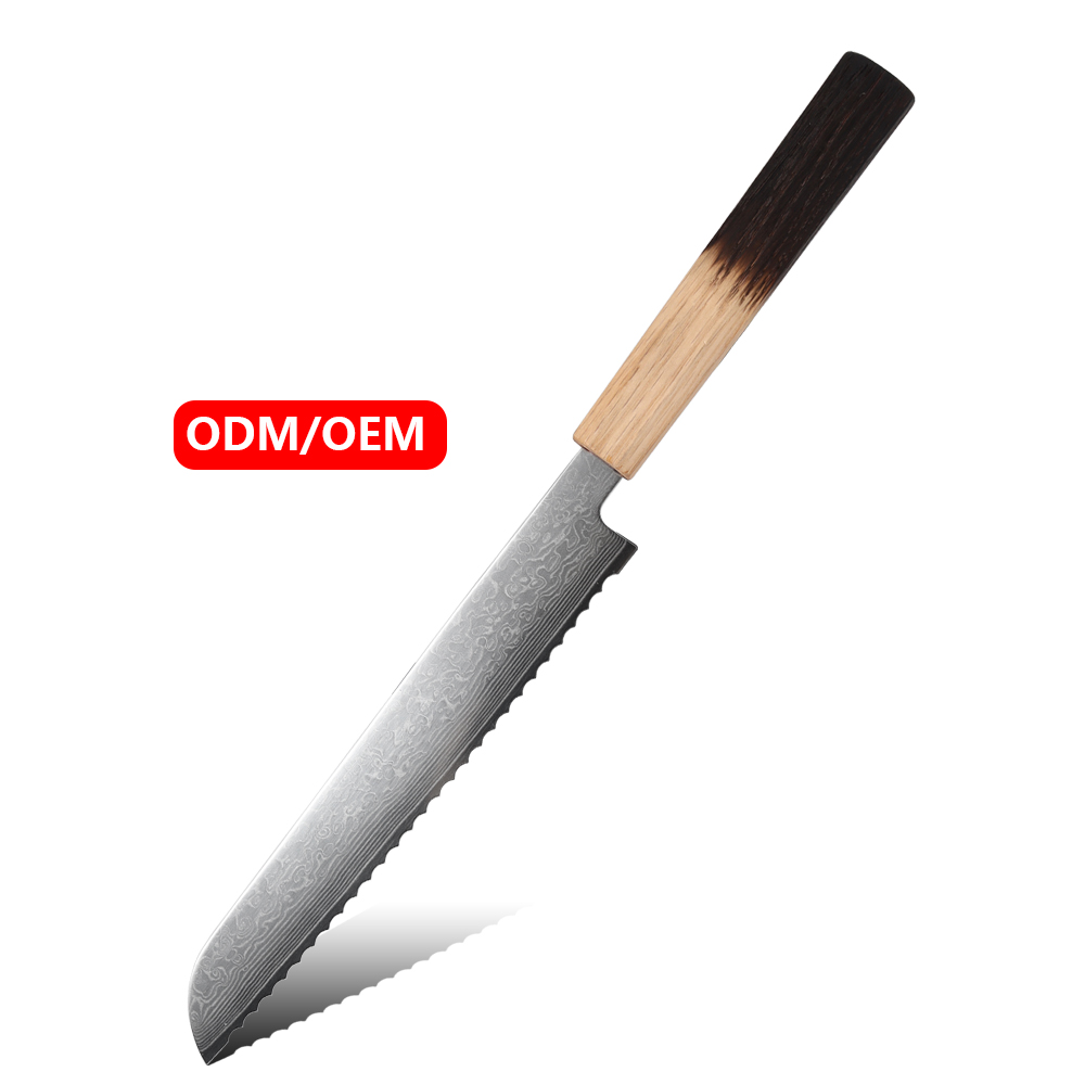 Hip-home 2026 new release kitchen knife damascus steel bread knife