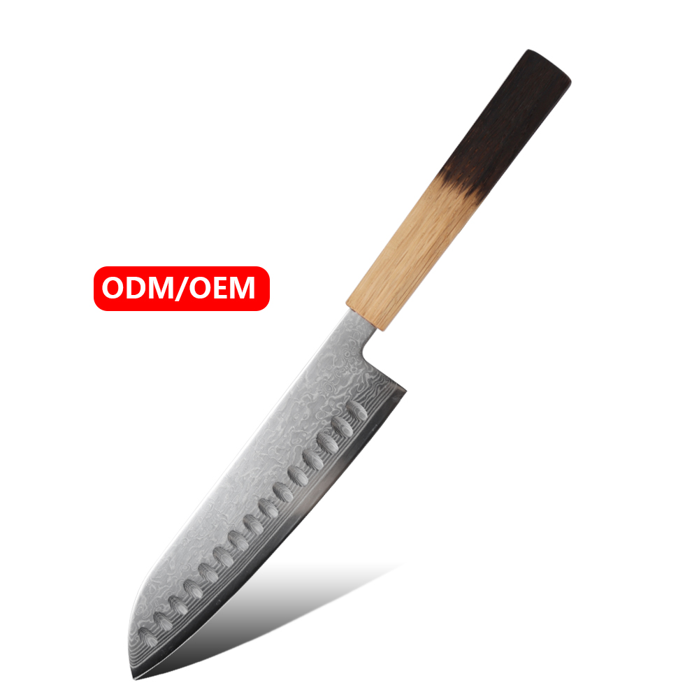 Hip-home cuchillos damascus kitchen knife damascus steel santoku knife