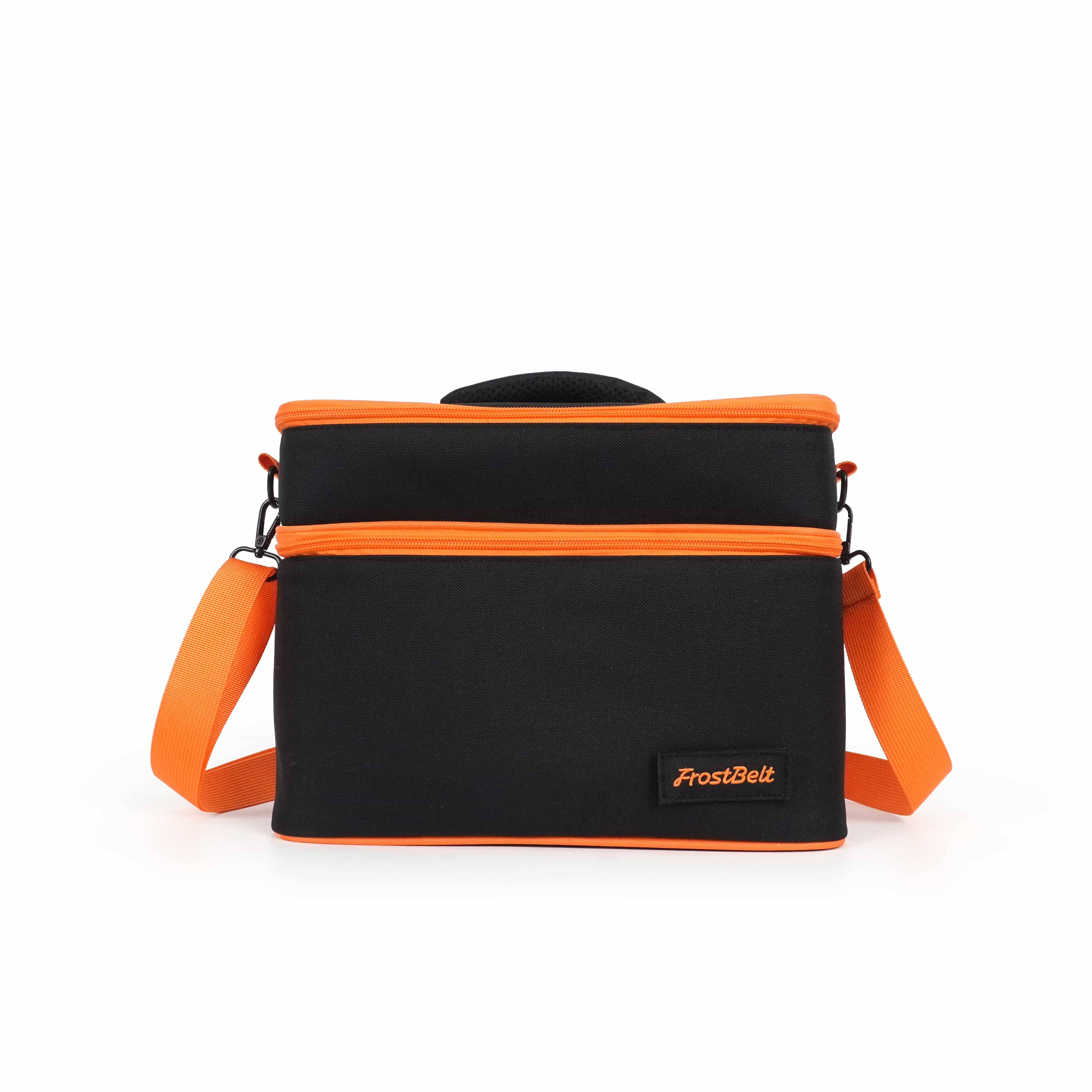 Black Orange Contrast Double Layer Zipper Wear-resistant Tool Kit