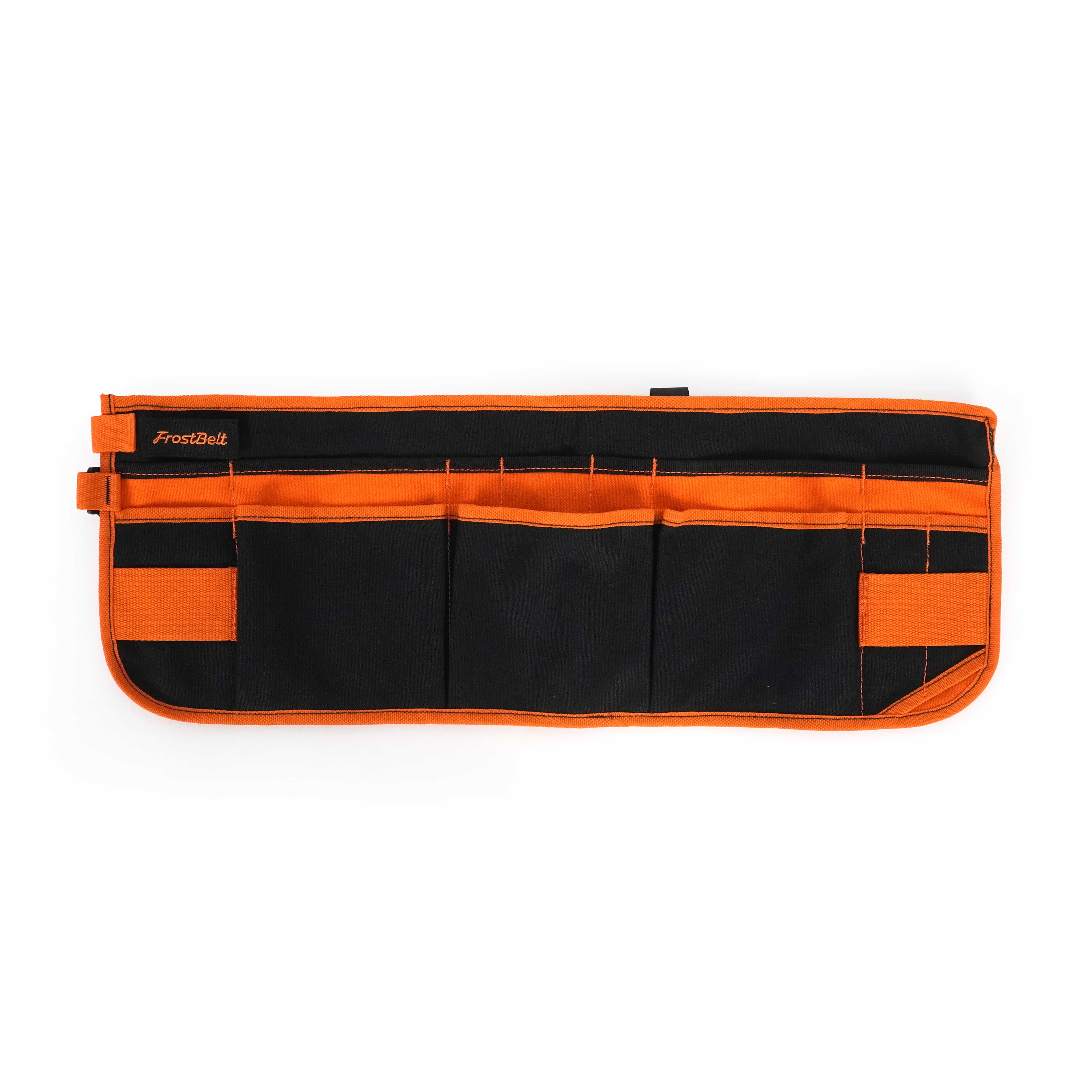Black & Orange Contrast Multi-Pocket Open-Top Tool Bag
