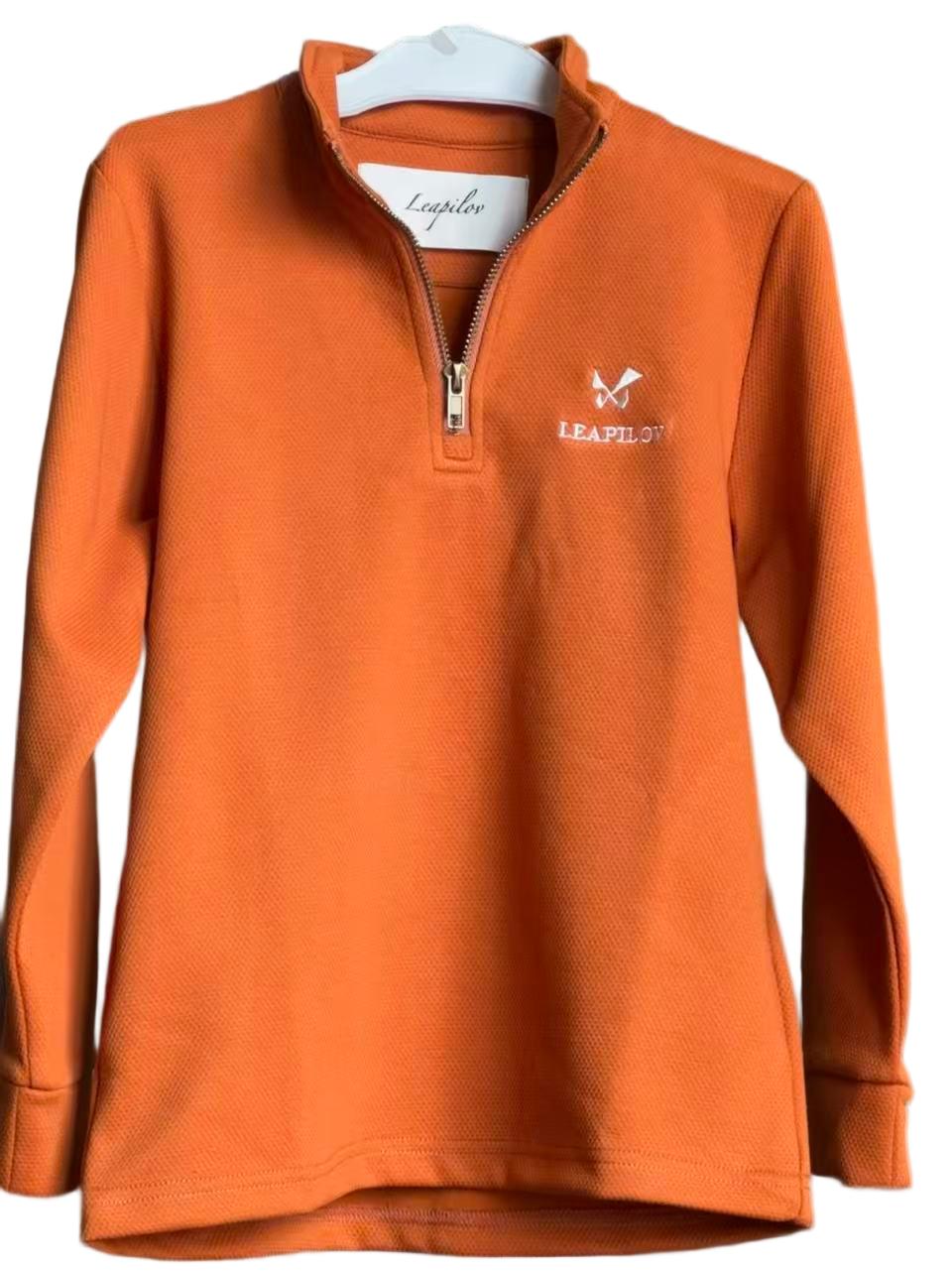 Leapilov Designer Collection Children's Half-Zip Pullover Shirt