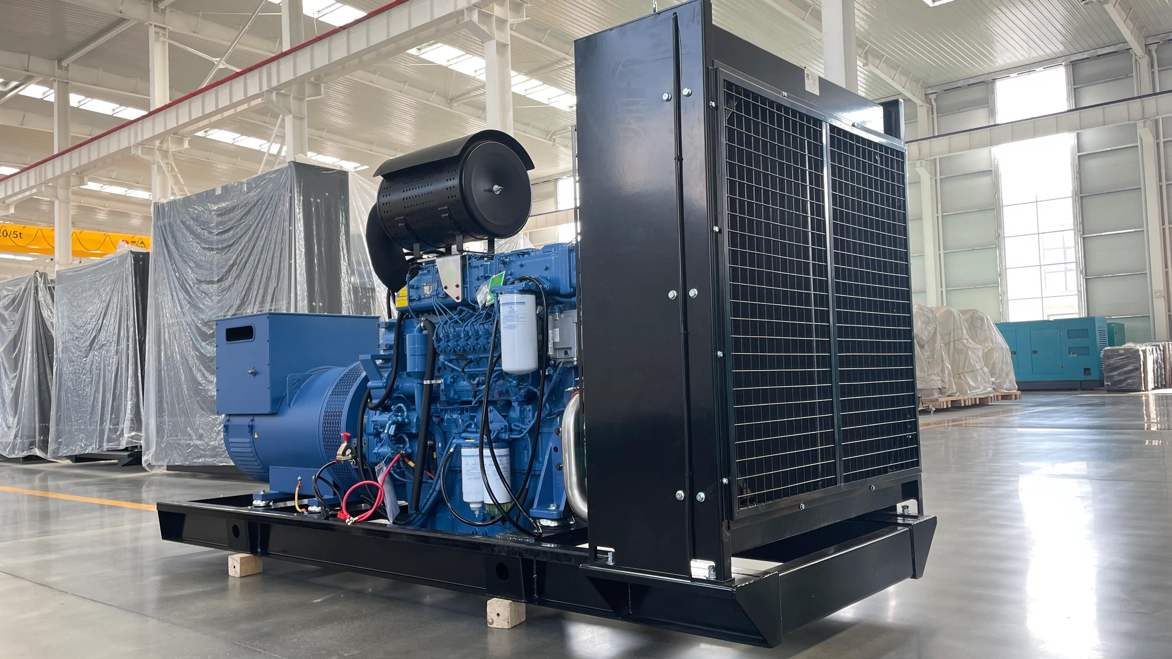 Power low fuel consumption 900kW open-frame diesel generator set Hospital Data Center Mine