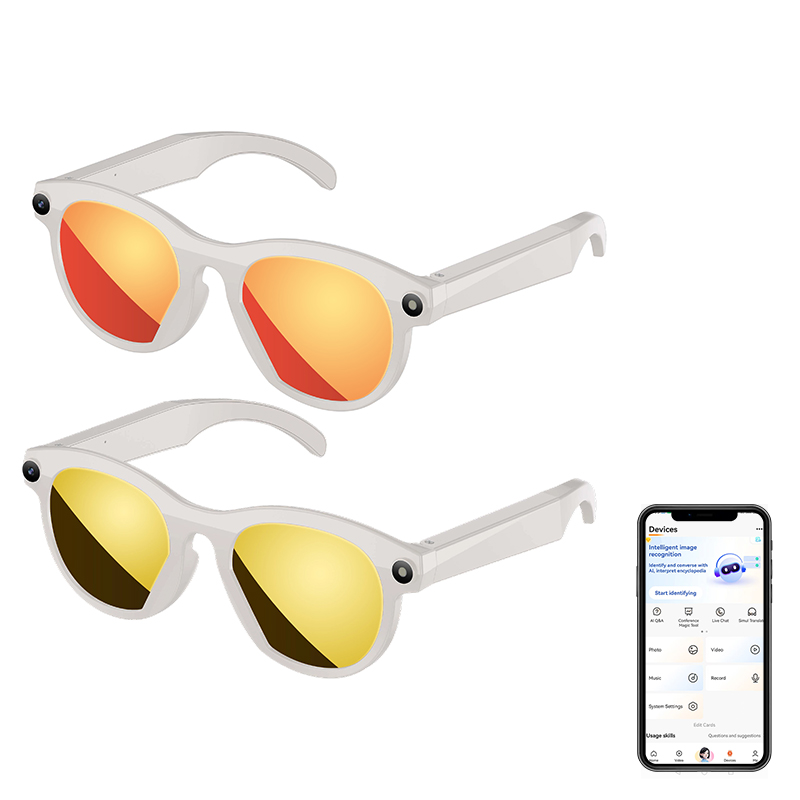 Ai Glasses 800w Color-changing Photo Waterproof Sunglasses Cyclists Analysis System Light Ai Glasses