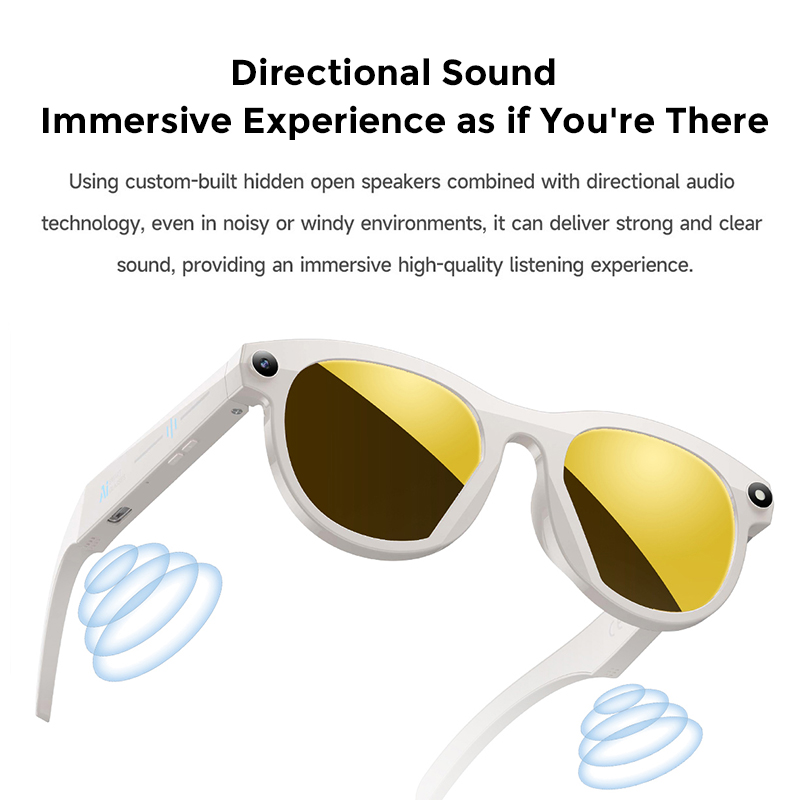 GPS Map Voice-guided Navigation ChatGPT Travel Sunglasses Multilingual Video Call Translation