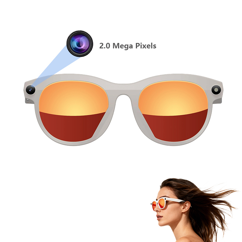Ai Camera Sunglasses 200W HD Lens Smart Glasses Wireless Audio Video Recording AI Sunglasses