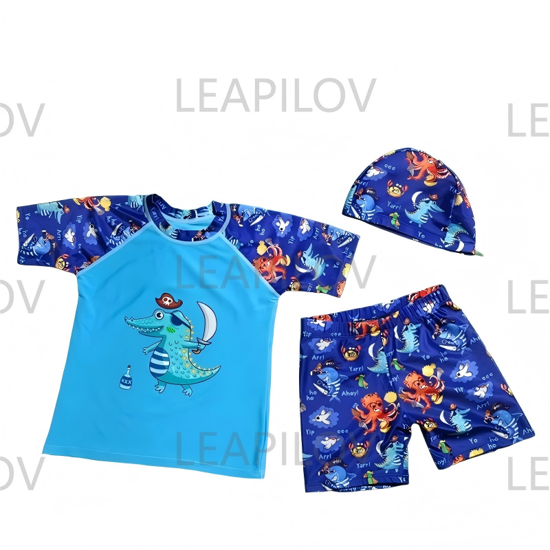 Leapilov Children's Cap-Wearing Swimming Set