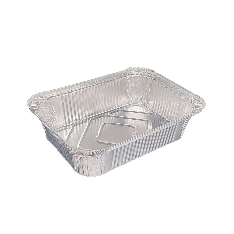 Large Rectangular Disposable Aluminum Foil Food Container for Baking Takeout and Catering Packaging