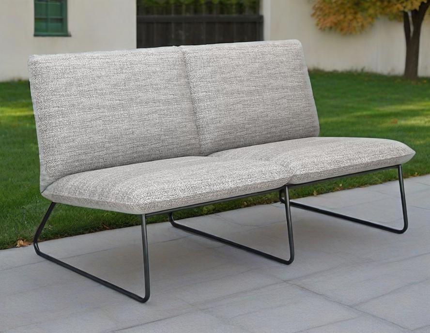 Uetco Outdoor Lounge Chair White Ottoman