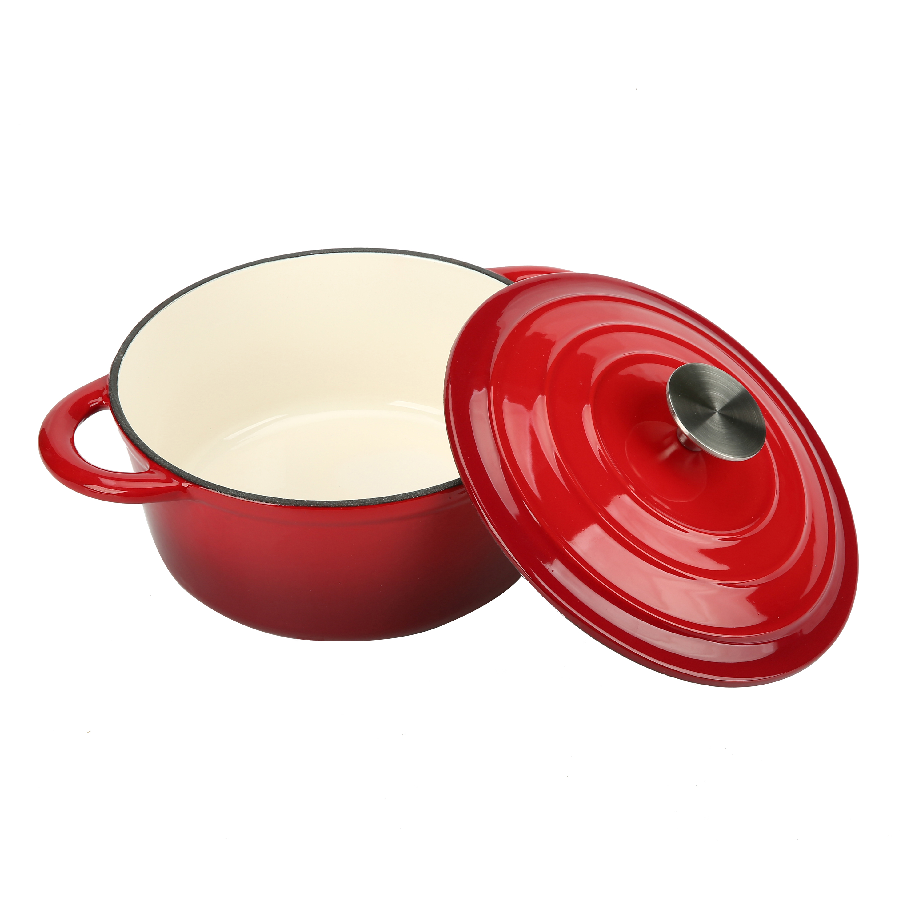 Cookwin Enameled Cast Iron Soup Pot, 24 cm Diameter