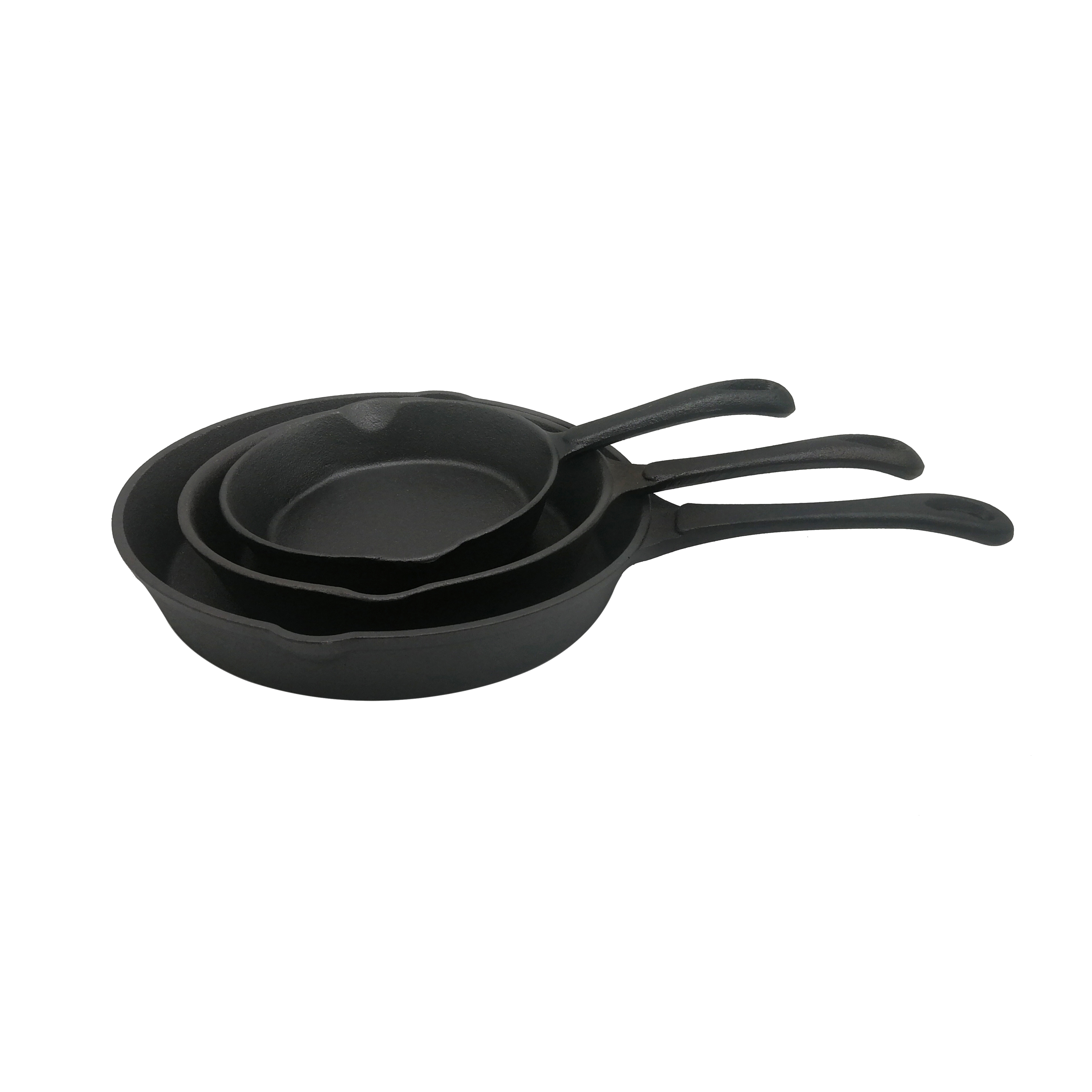 Cookwin cast iron frypan skillet 3pcs set Dia 15cm 20cm 25cm