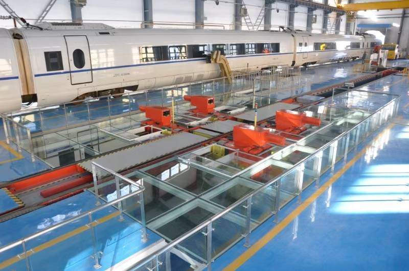 GHRE High machining accuracy, high stability CNC under floor wheel lathe Processing of railway train