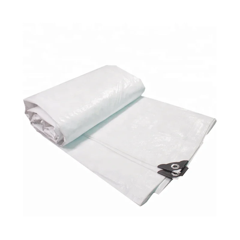 White 180gsm PE tarpaulin