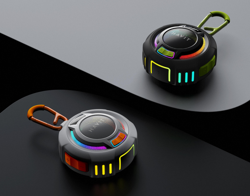 HAVIT SK946BT Wireless Speaker Shower Speaker IPX7 Waterproof with RGB Light Hands-free Calls