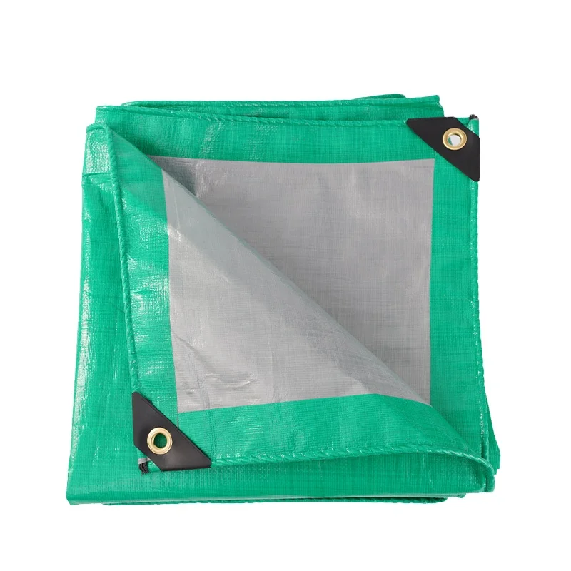 120g green silver PE tarpaulin