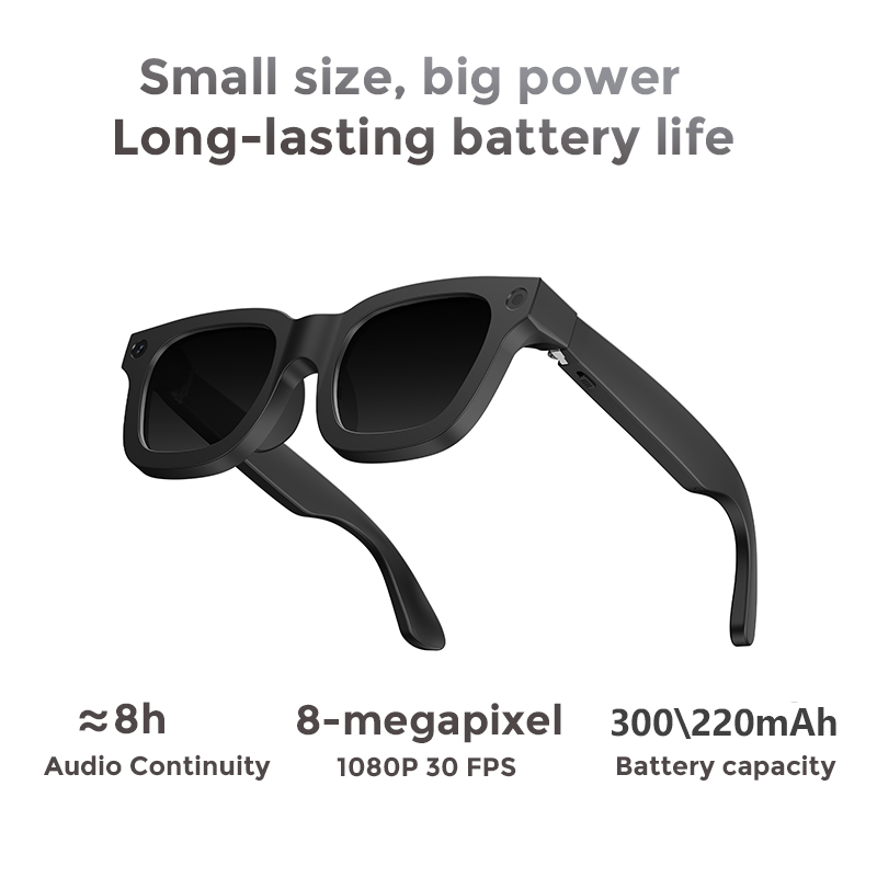 E03 AI Intelligent Glass Electrochromic ChatGPT Music Call WiFi Connection Smart Glasses With Camera