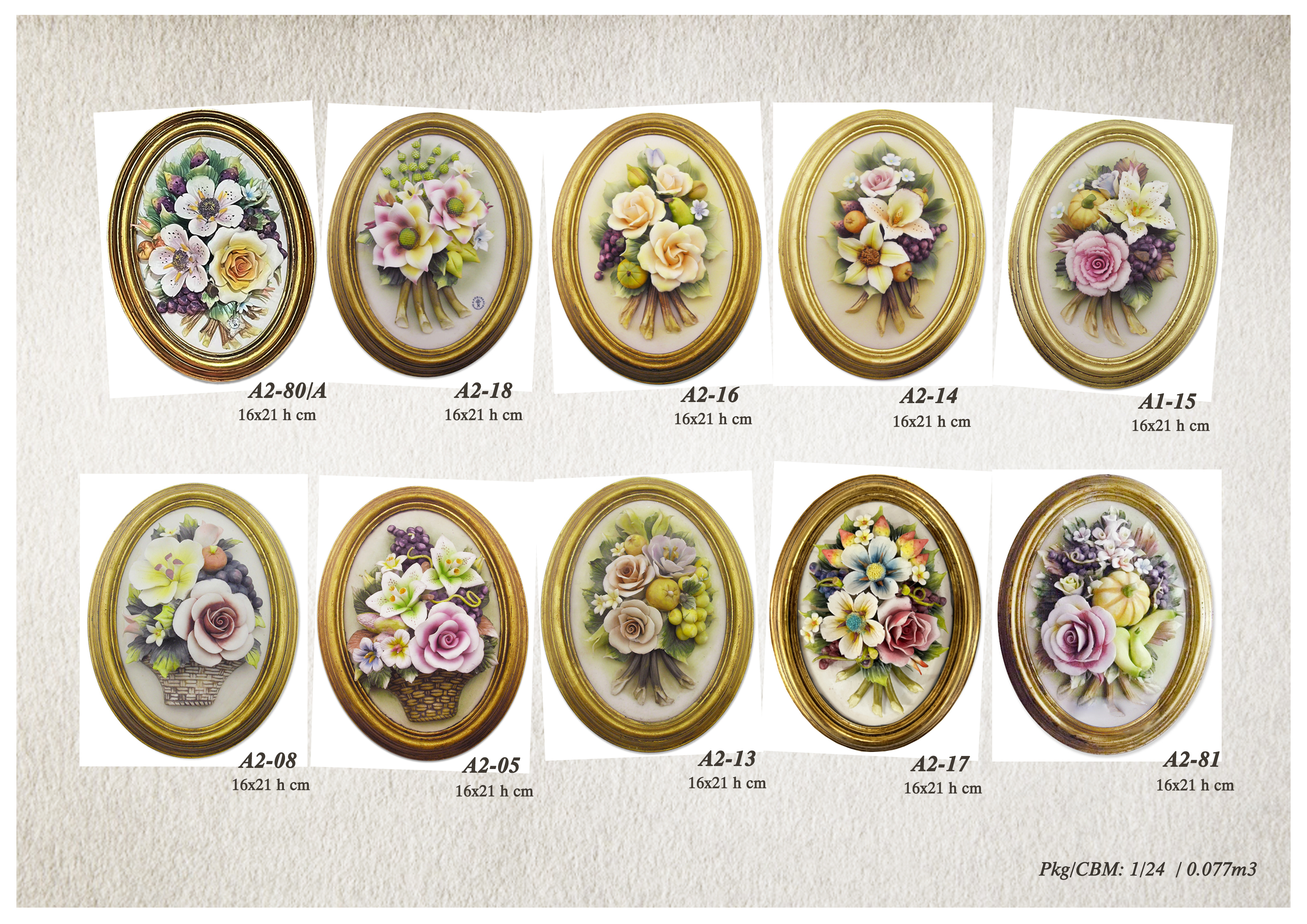 Ceramic flower frame ,home decoration