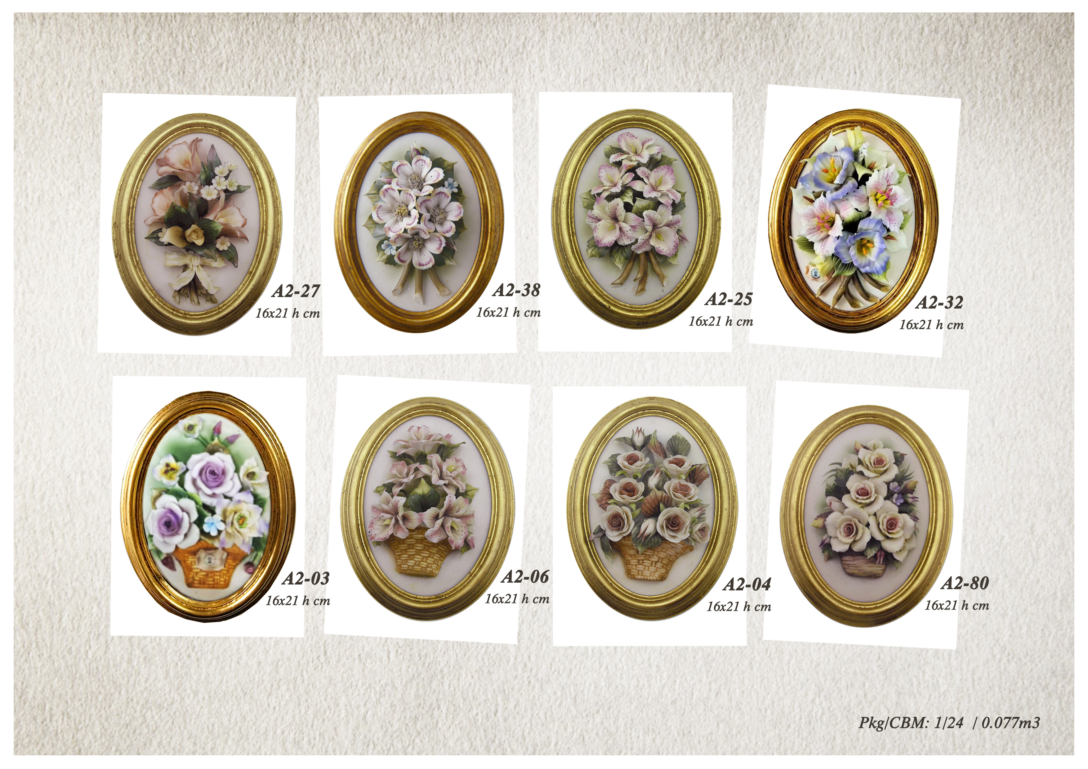 Ceramic flower frame ,home decoration