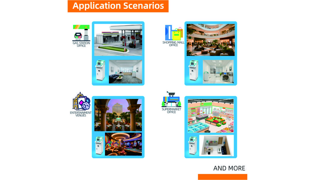GEIT rapid processing Cash Deposit Machine Used in the financial industry