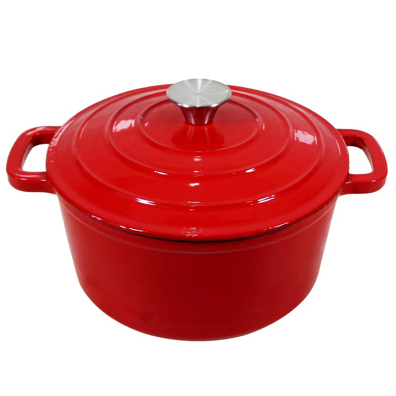 High quality Round Cast Iron Casserole/ Round Cast iron Dutch Oven enamel round dutch oven