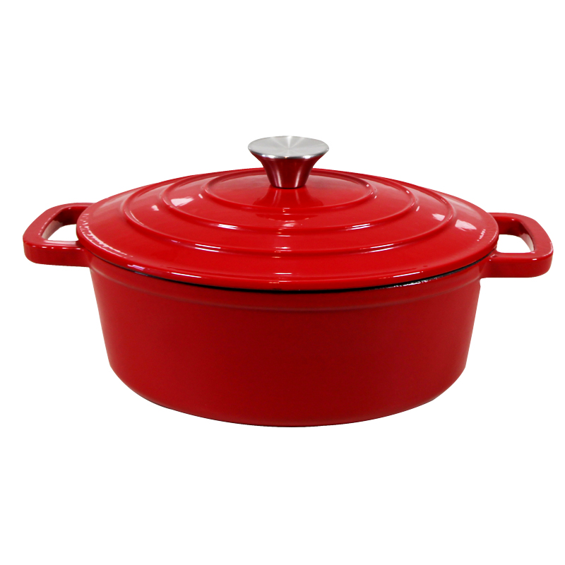 Oval Cast Iron Enamel Cookware cast iron Casserole Oval Baking Dish