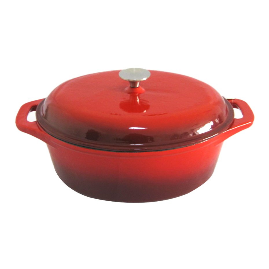 Oval Cast Iron Enamel Cookware cast iron Casserole Oval Baking Dish