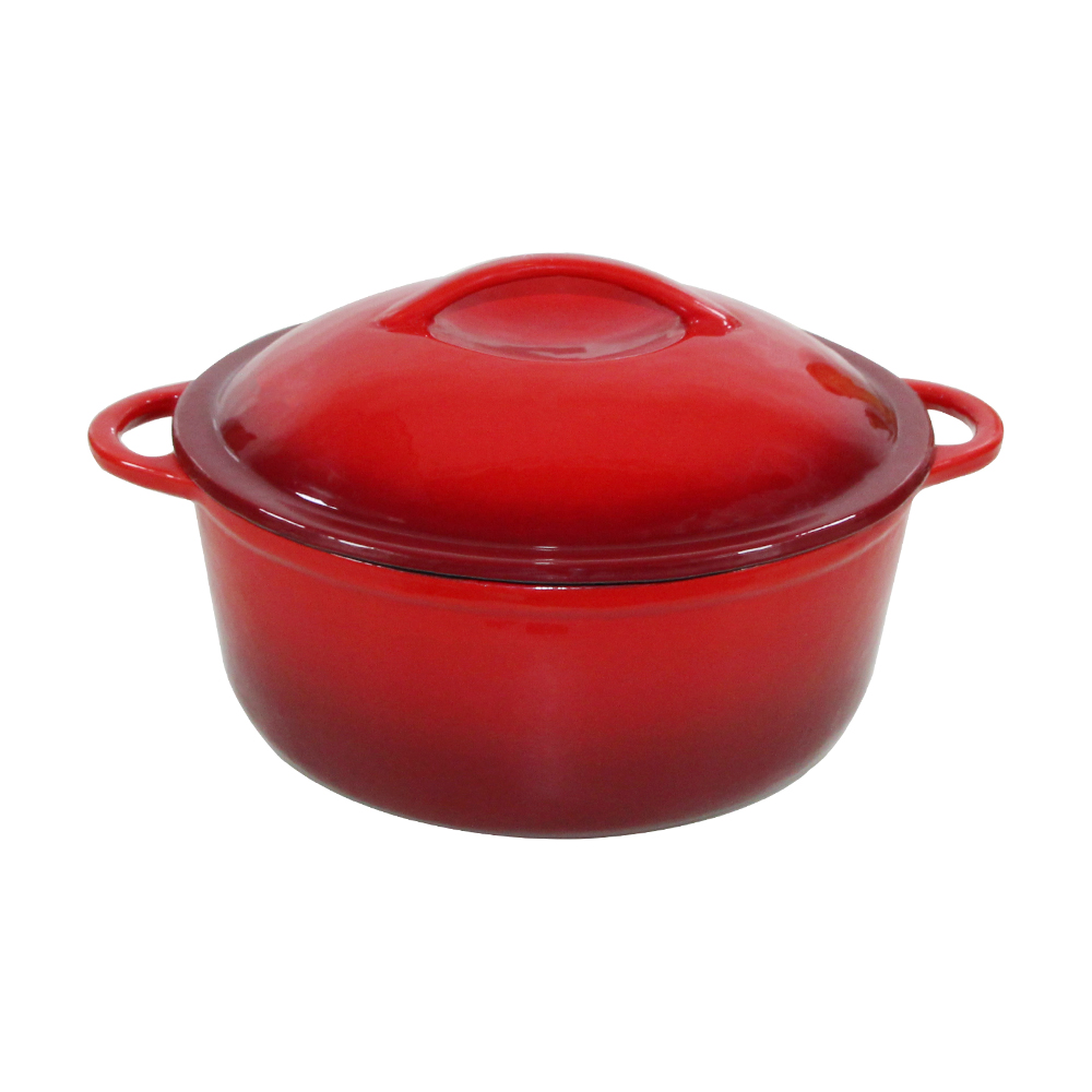 Enamel Cast Iron Cookware Set Casserole Dutch Oven Pots and Pans Soup & Stock Pots