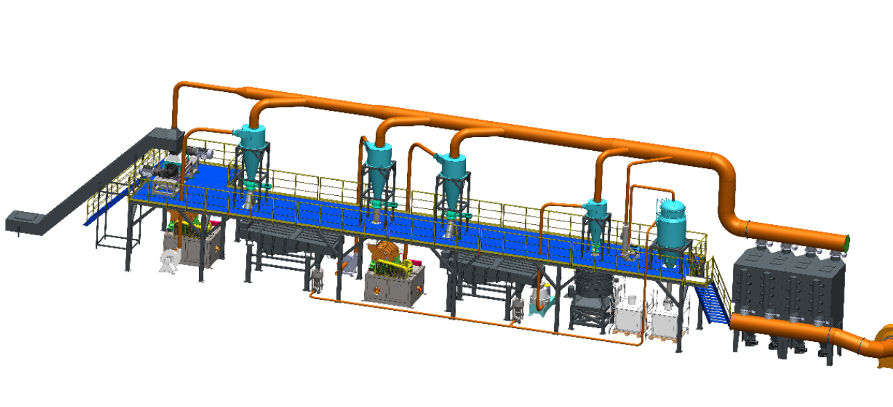 Zhongmai Technology,Electrode crushing & sorting line,Other equipment,Environmental protection
