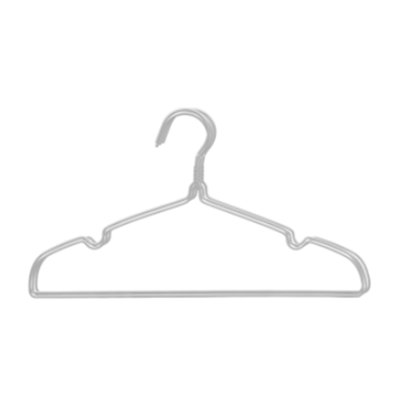 Steel hangers clothes hangers with 2 shoulder notches
