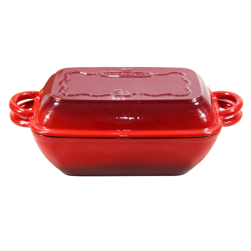30.5x19.5x10cm Oval Cast iron bread oven enamel bread pan enamel bread pot