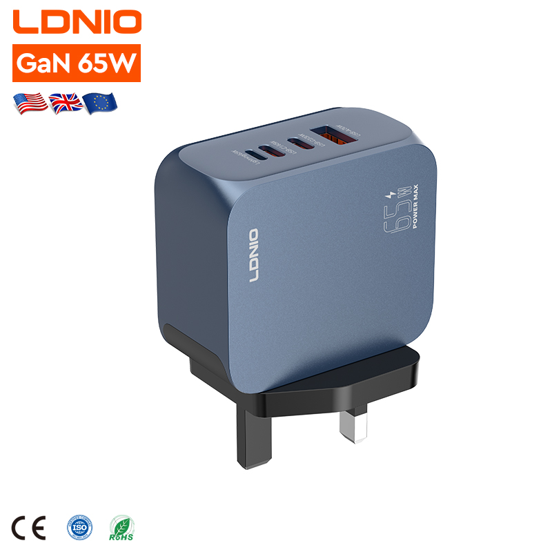 LDNIO Q8 100W GaN Multi-Plug PD/QC3.0 Super Fast Charger Adapter For Phones and Laptops