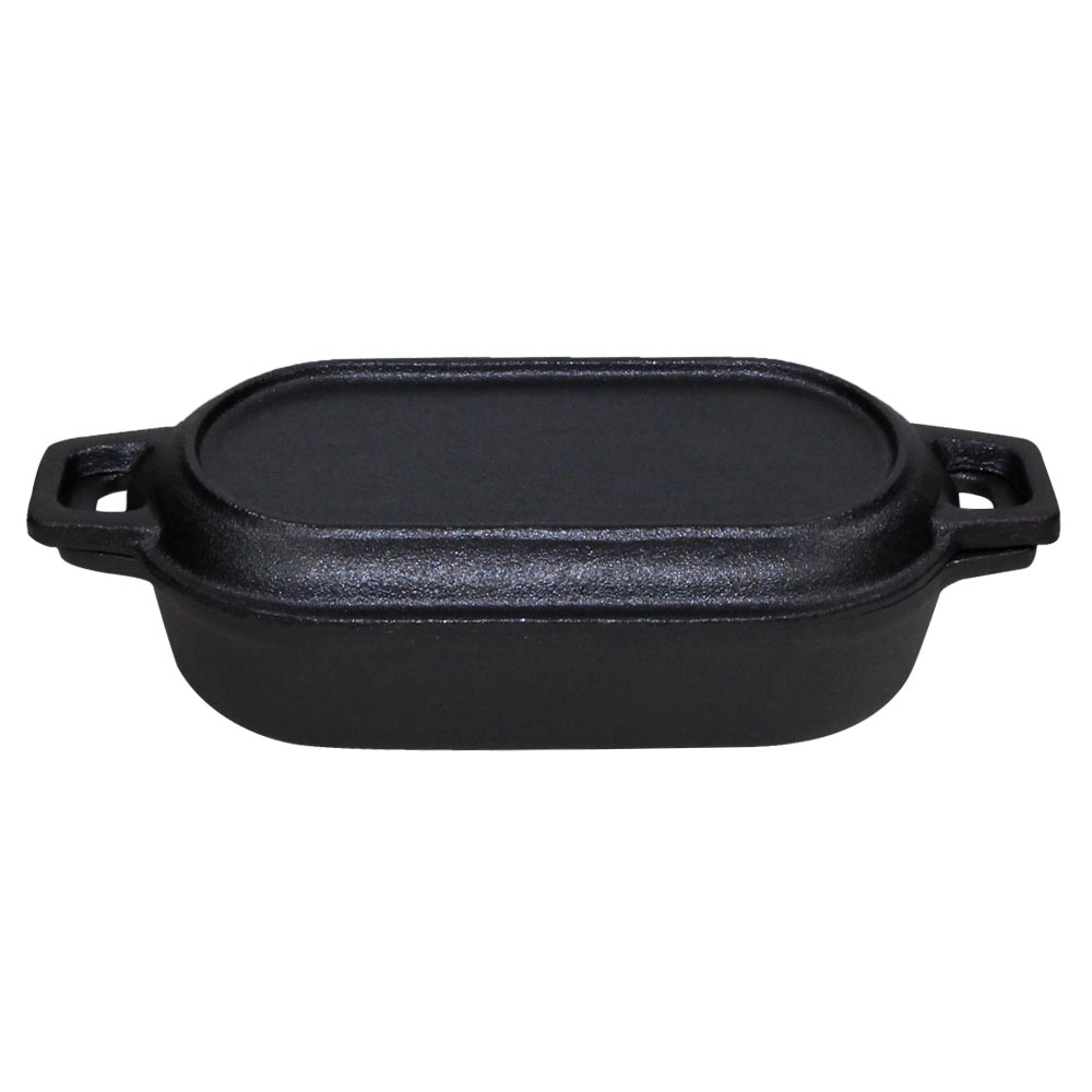 Preseasoned Bread oven cast iron bread baking dish rectangular bread pot