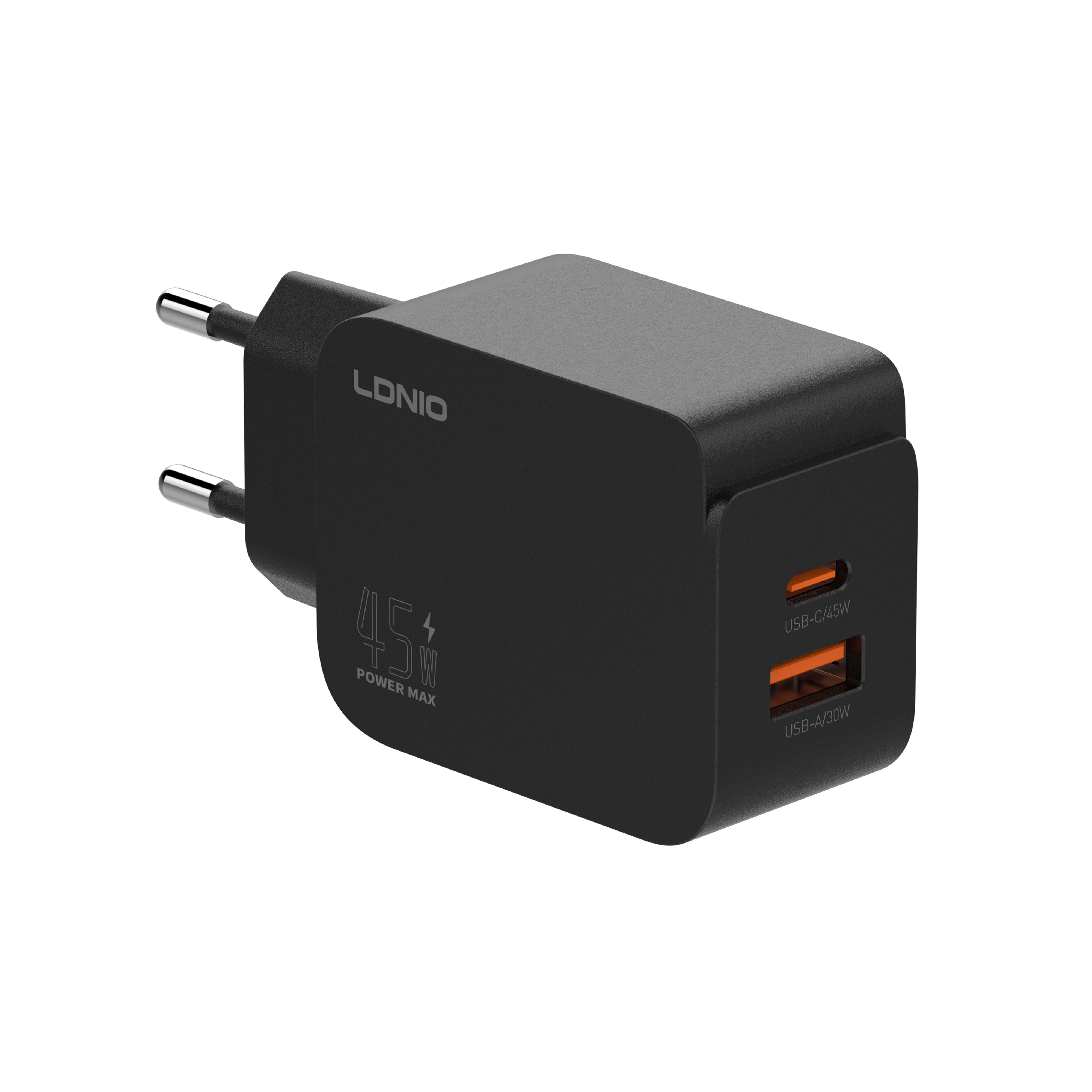 LDNIO Factory Q3 45W Type C PD Fast Charger for Fast Charger for iPhone 2 USB Port Power Adapter