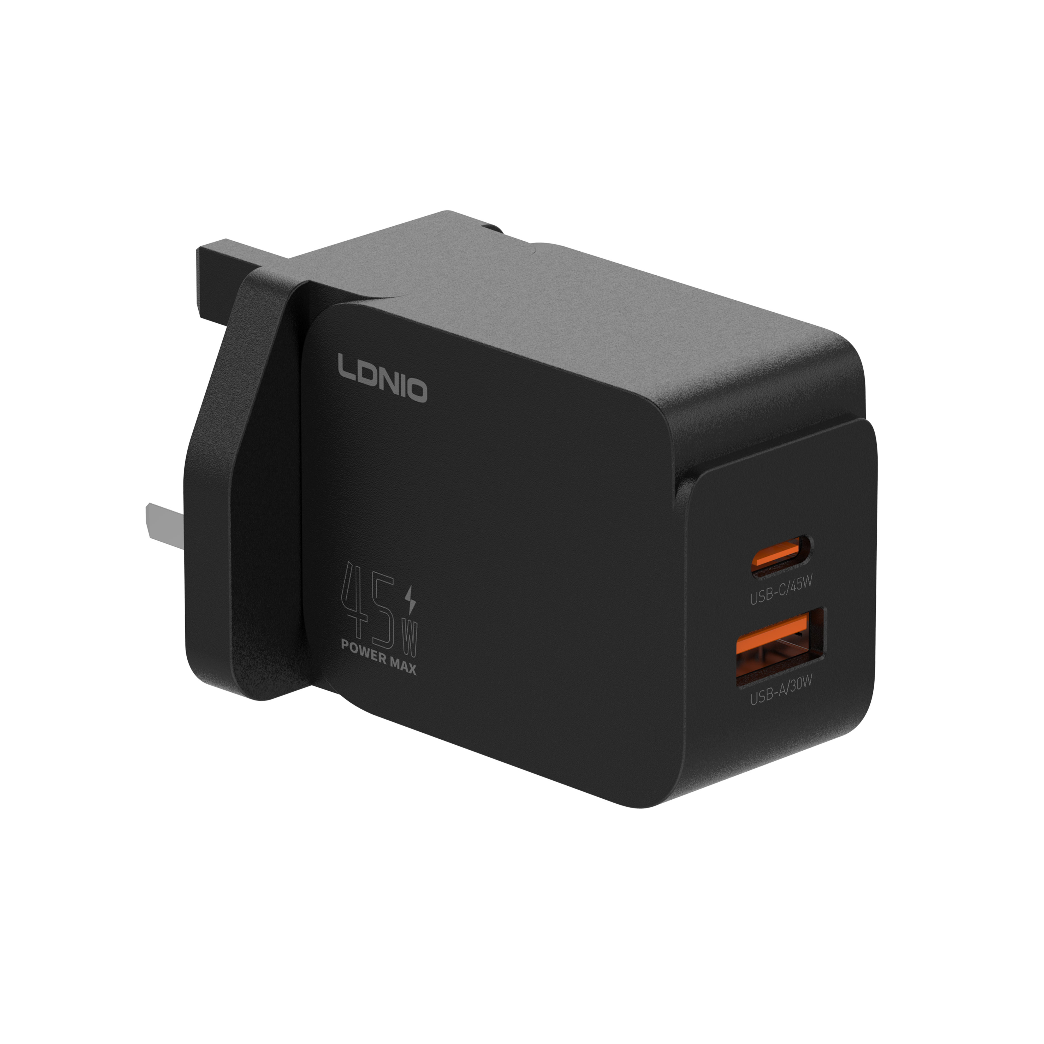 LDNIO Factory Q3 45W Type C PD Fast Charger for Fast Charger for iPhone 2 USB Port Power Adapter