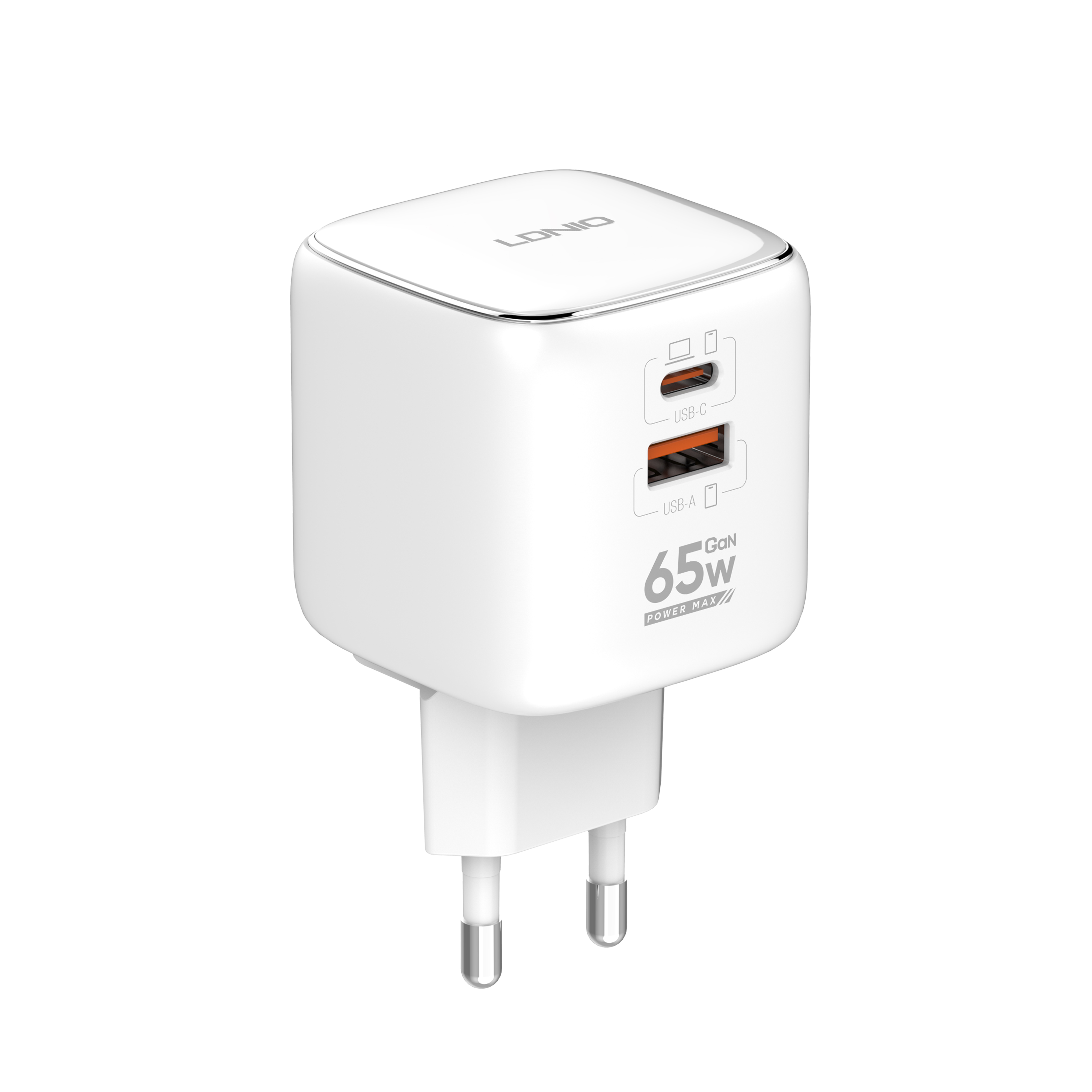 LDNIO 65W GaN Laptop Adapter Type-C USB Travel Mobile Phone Desktop Charger Quick Fast Charger