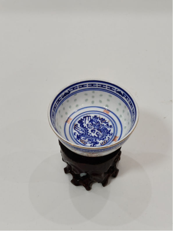 Blue and White Liling Enamel 4.5-inch Bowl