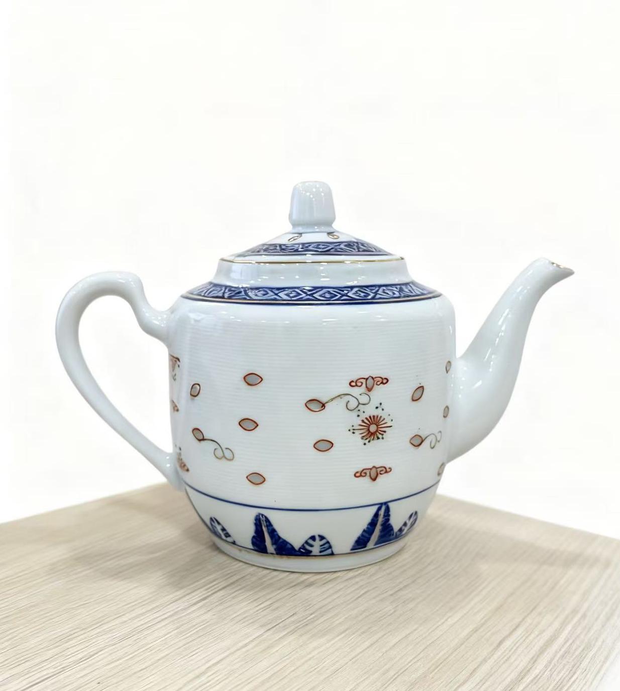 Blue and White Liling Enamel Tea Pot