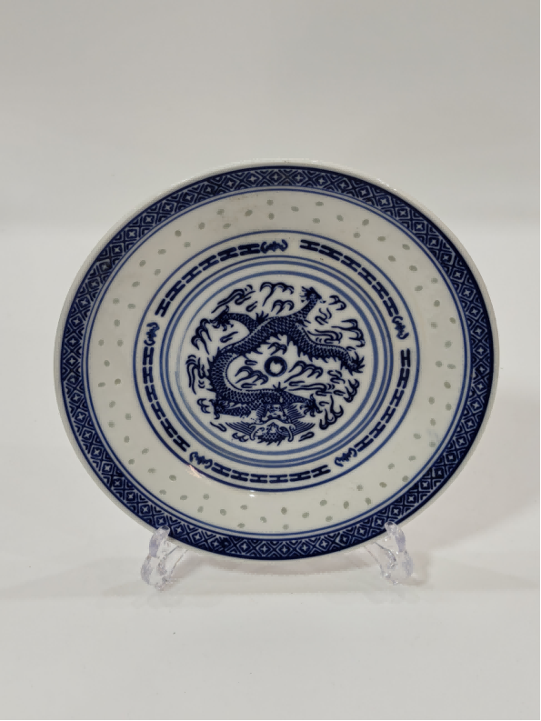 Blue and White Liling 10-inch Flat Plate