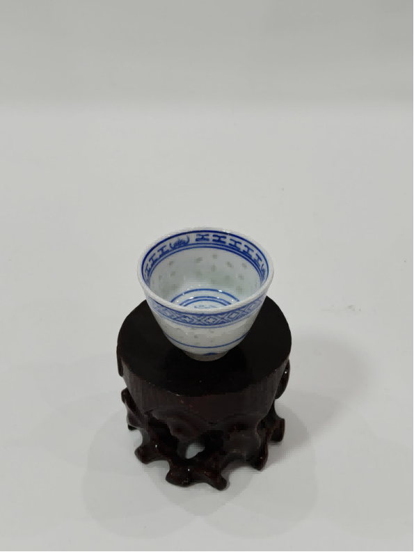 Blue and White Liling Three-Cylinder Cup